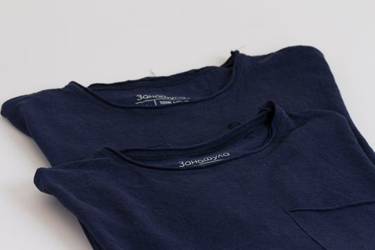 Лагана мушка мајица од чисте конопље